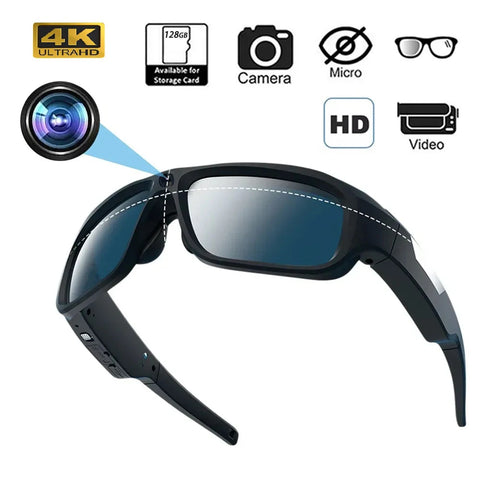 SunCam Outdoor Sport Polarized 4K HD Video Smart Glasses