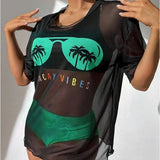 South Beach Palms Sports Bombshell Bikini Set