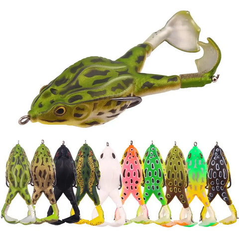 Topwater Toad Soft Bait Fishing Lure Wobbler