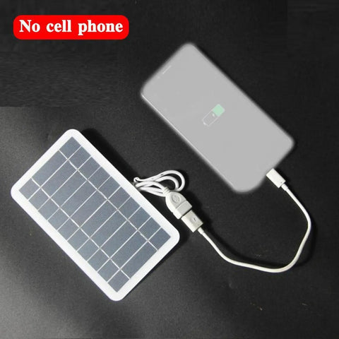 Android 5V 2W USB Portable Solar Panel Power Bank