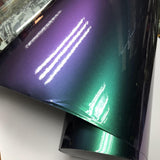 Premium Glossy DIY Chameleon Purple/Blue Pearl Vinyl Automobile Vehicle Wrap