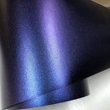 Premium Glossy DIY Chameleon Purple/Blue Pearl Vinyl Automobile Vehicle Wrap