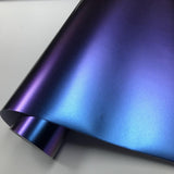 Premium Glossy DIY Chameleon Purple/Blue Pearl Vinyl Automobile Vehicle Wrap