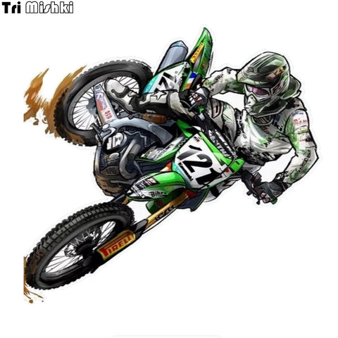 Motocross Rally Off-Road Excitement Dirt Bike Sticker Decal 14*15cm