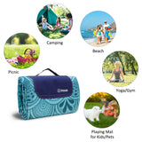 Manta de picnic plegable de hoja de loto