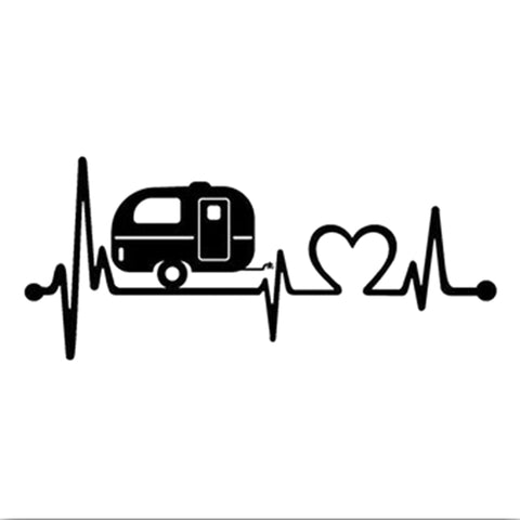 Camper At Heart Off the Grid Vehicle Vinyl