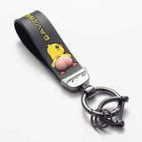 Cute Butt Cartoon Keychain w/Lanyard