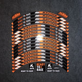 KTM R2R Reflective Motorcycle Rim Decals