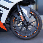 KTM R2R Reflective Motorcycle Rim Decals