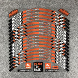 KTM R2R Reflective Motorcycle Rim Decals